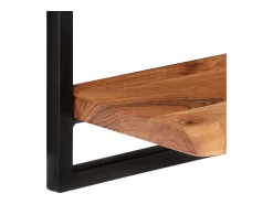 Discount Prateleiras de parede 2 pcs 40x24x35 cm acácia maciça e aço PT300176 Castanho