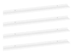 Prateleira| Prateleiras de parede 4 pcs 100x9x3 cm PT712871 Branco