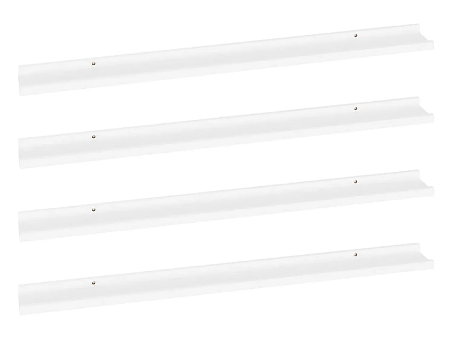 Prateleira| Prateleiras de parede 4 pcs 100x9x3 cm PT712871 Branco