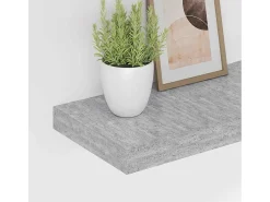 Prateleira*vidaxl Prateleiras de parede 4 pcs 50x23x3,8 cm MDF -cimento Cinzento