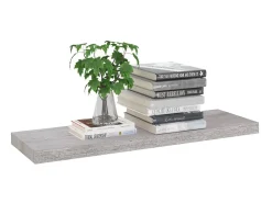 Prateleiras de parede 2 pcs 80x23,5x3,8cm MDF -cimento PT989276^ Prateleira