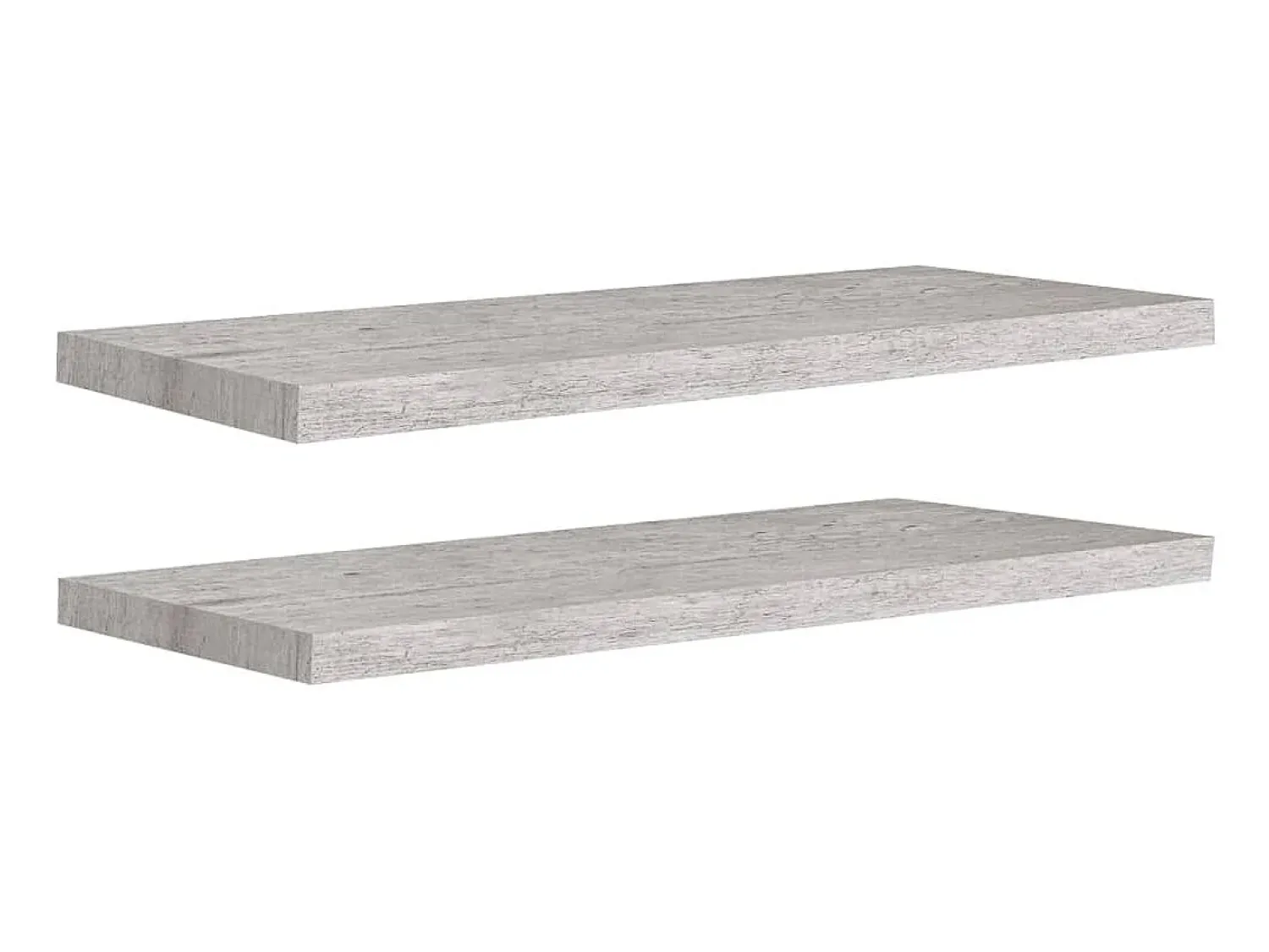 Prateleiras de parede 2 pcs 80x23,5x3,8cm MDF -cimento PT989276^ Prateleira
