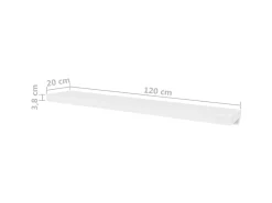 Best Prateleiras de parede 4 pcs 120 cm PT555051 Branco
