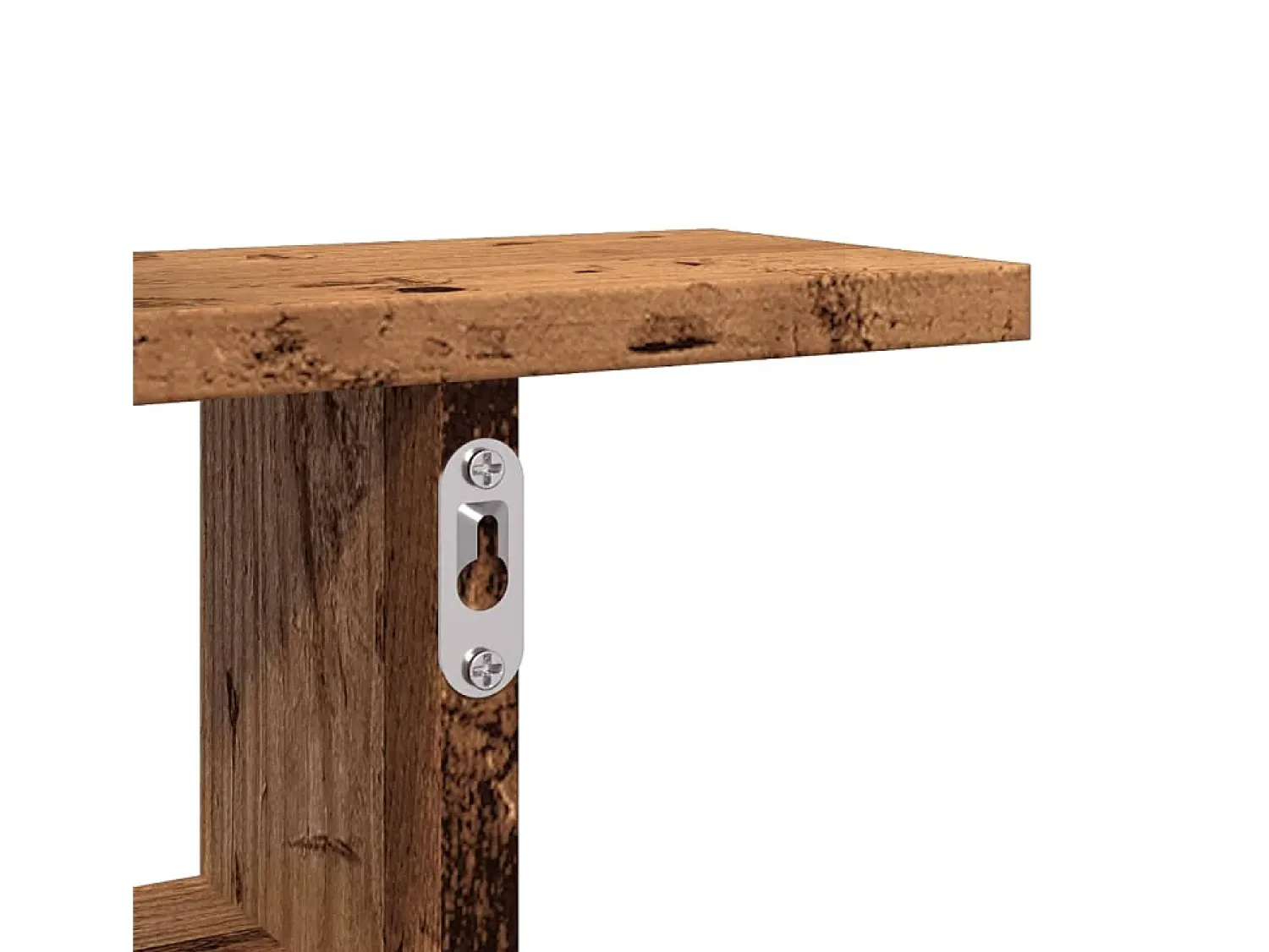 Prateleira|vidaxl Prateleiras de parede 2 pcs derivados de madeira madeira velha Castanho