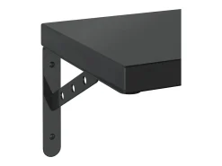 Sale vidaxl Prateleiras de parede 2 pcs 75x23,5 cm aço inoxidável prateado Preto