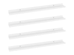 Prateleira| Prateleiras de parede 4 pcs 80x9x3 cm PT240546 Branco