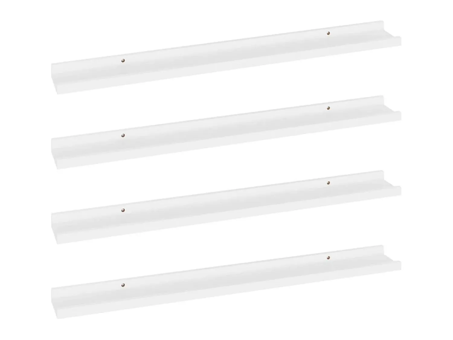 Prateleira| Prateleiras de parede 4 pcs 80x9x3 cm PT240546 Branco