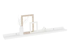 Prateleira| Prateleiras de parede 4 pcs 80x9x3 cm PT240546 Branco
