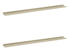 Prateleira| Prateleiras de parede 2 pcs 115x9x3 cm e carvalho sonoma PT262350 Branco