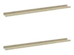 Prateleiras de parede 2 pcs 100x9x3 cm e carvalho sonoma PT764972^ Prateleira