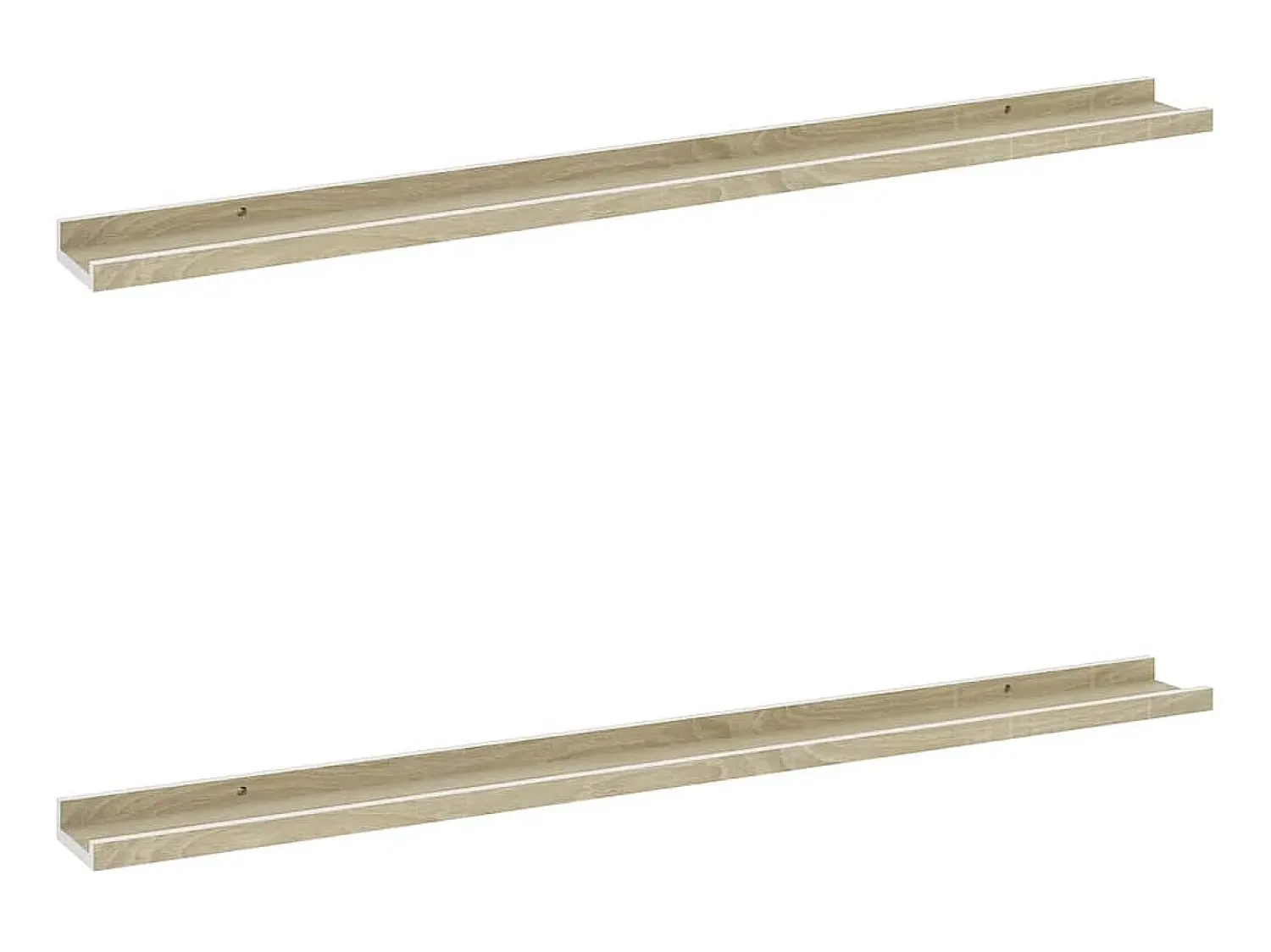Prateleiras de parede 2 pcs 100x9x3 cm e carvalho sonoma PT764972^ Prateleira