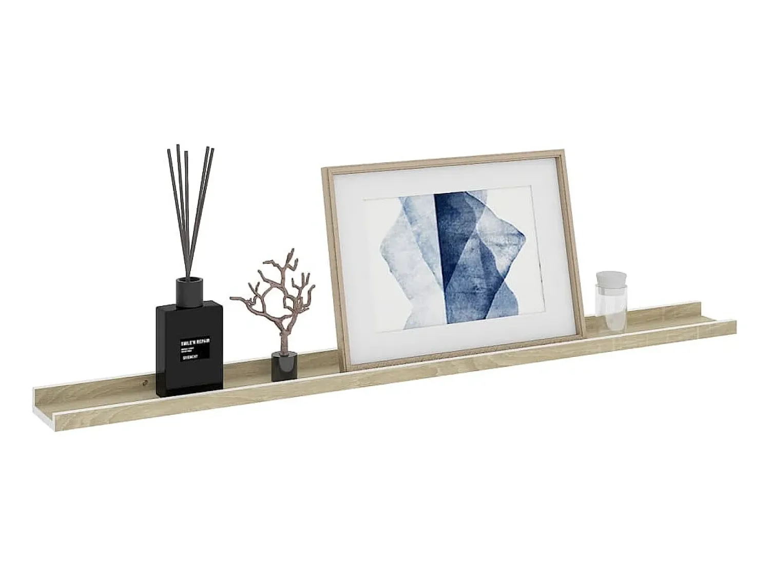 Prateleiras de parede 2 pcs 100x9x3 cm e carvalho sonoma PT764972^ Prateleira