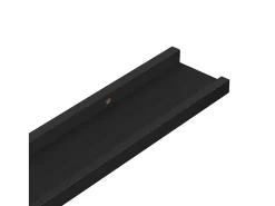 Prateleira|vidaxl Prateleiras de parede 4 pcs 115x9x3 cm Preto