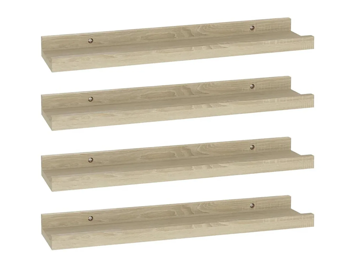Prateleira* Prateleiras de parede 4 pcs 40x9x3 cm carvalho sonoma PT600973 Castanho