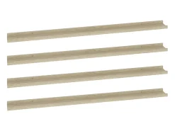 Prateleiras de parede 4 pcs 115x9x3 cm carvalho sonoma PT760556 Castanho