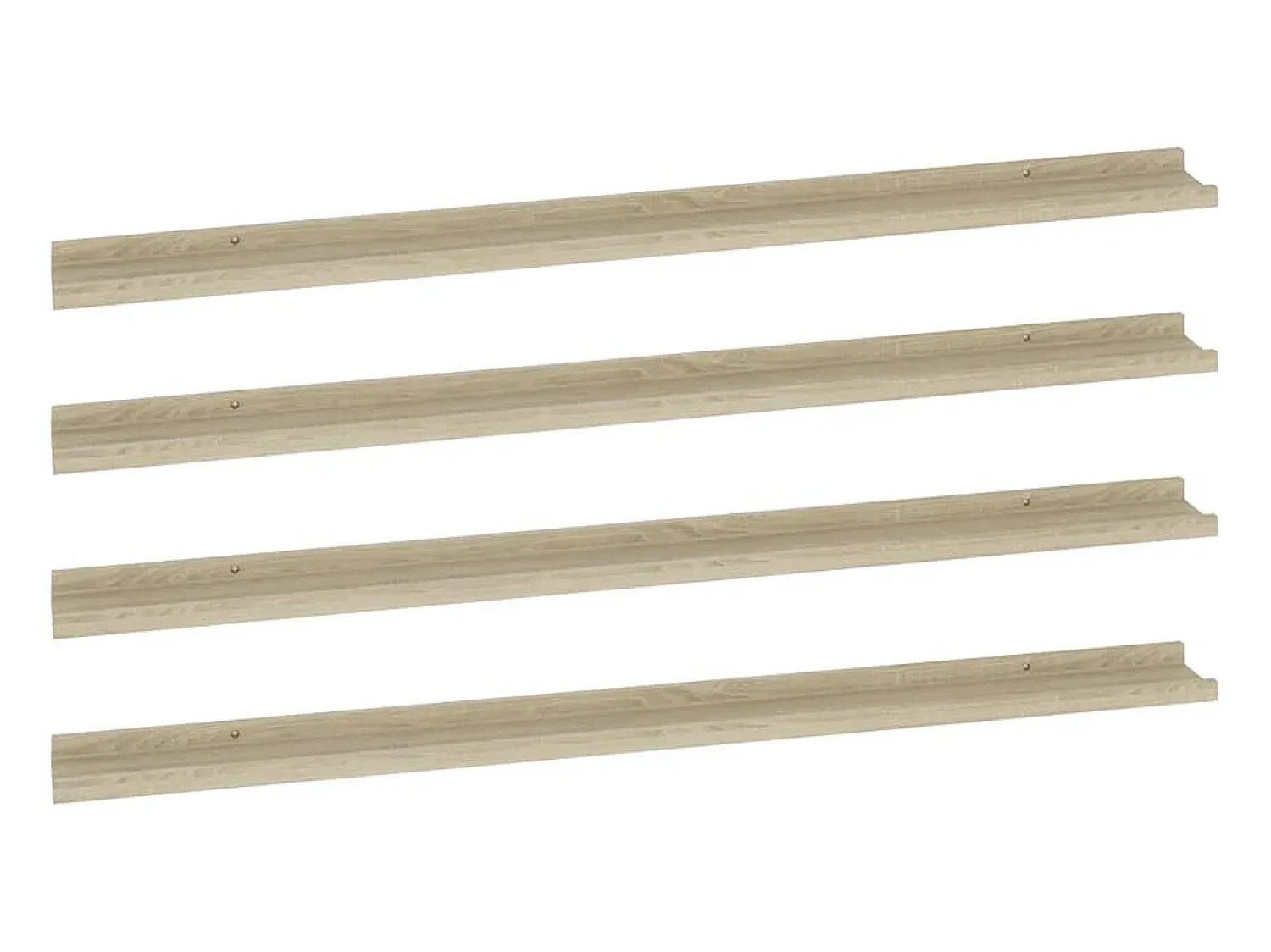 Prateleiras de parede 4 pcs 115x9x3 cm carvalho sonoma PT760556 Castanho