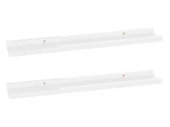 Sale Prateleiras de parede 2 pcs 60x9x3 cm brilhante PT436733 Branco
