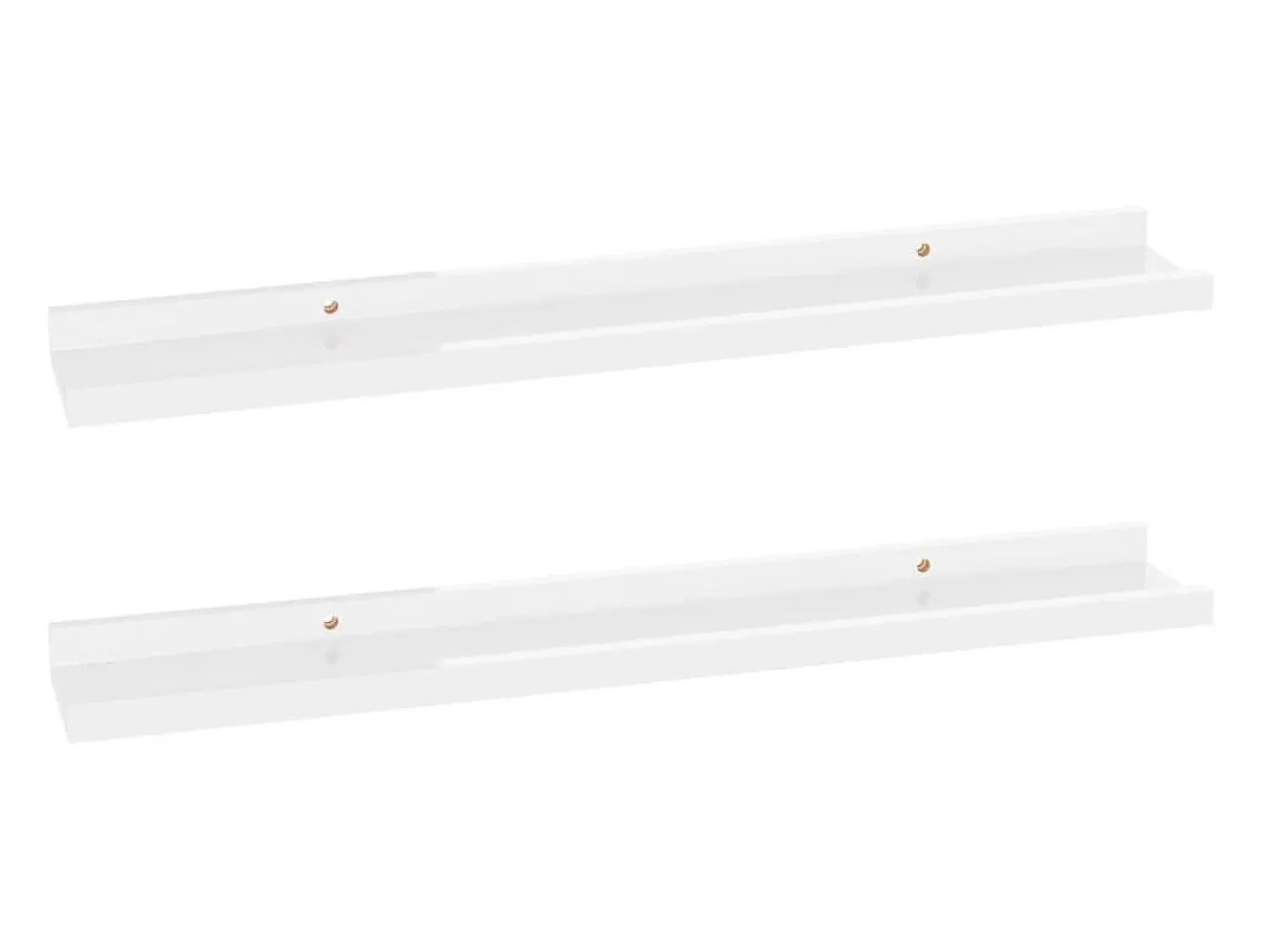 Sale Prateleiras de parede 2 pcs 60x9x3 cm brilhante PT436733 Branco