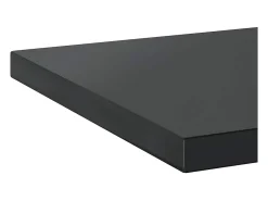 Prateleira*vidaxl Prateleiras de parede 2 pcs 50x40x3 cm aço inoxidável prateado Preto