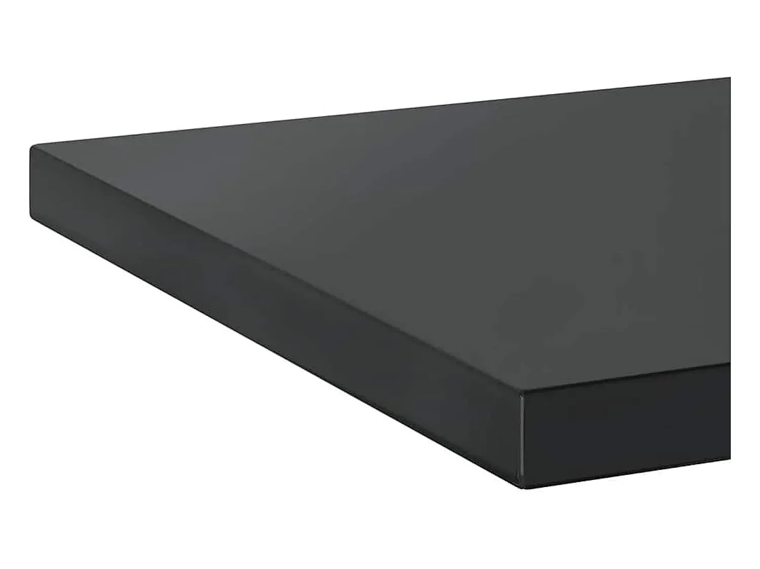 Prateleira*vidaxl Prateleiras de parede 2 pcs 50x40x3 cm aço inoxidável prateado Preto