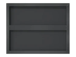 Prateleira*vidaxl Prateleiras de parede 2 pcs 50x40x3 cm aço inoxidável prateado Preto