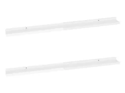 Prateleira| Prateleiras de parede 2 pcs 100x9x3 cm brilhante PT146957 Branco