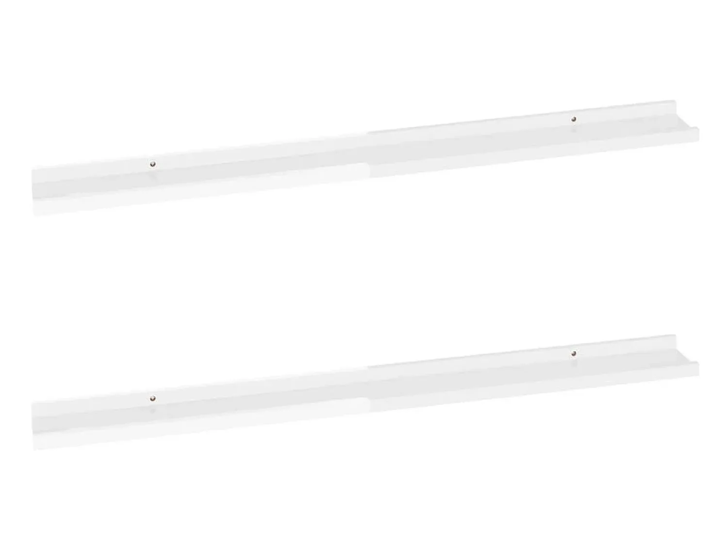 Prateleira| Prateleiras de parede 2 pcs 100x9x3 cm brilhante PT146957 Branco