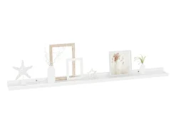 Prateleira| Prateleiras de parede 2 pcs 100x9x3 cm brilhante PT146957 Branco