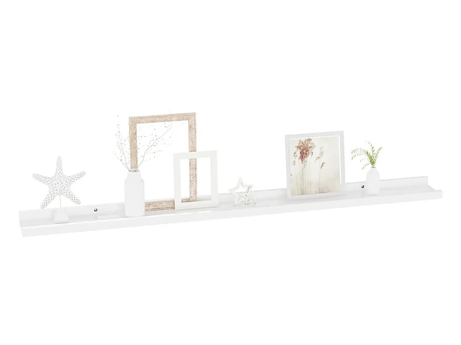 Prateleira| Prateleiras de parede 2 pcs 100x9x3 cm brilhante PT146957 Branco