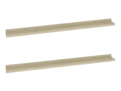 Prateleira* Prateleiras de parede 2 pcs 100x9x3 cm carvalho sonoma PT218789 Castanho