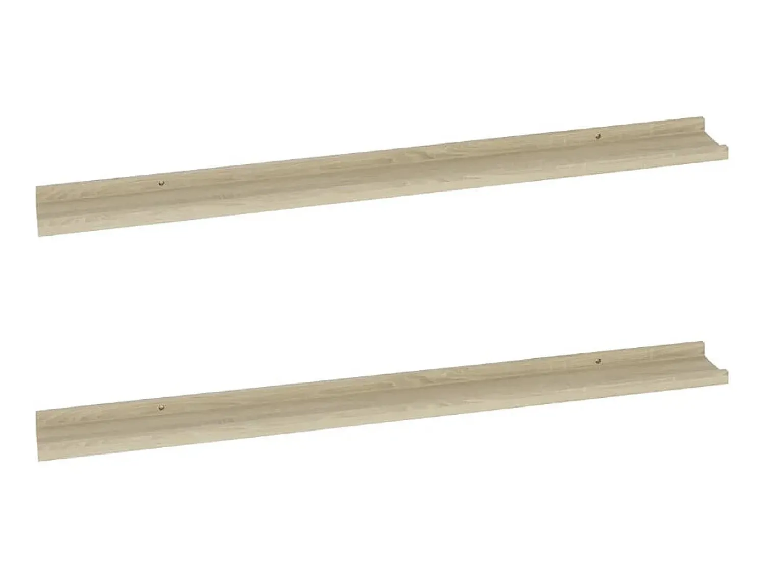 Prateleira* Prateleiras de parede 2 pcs 100x9x3 cm carvalho sonoma PT218789 Castanho