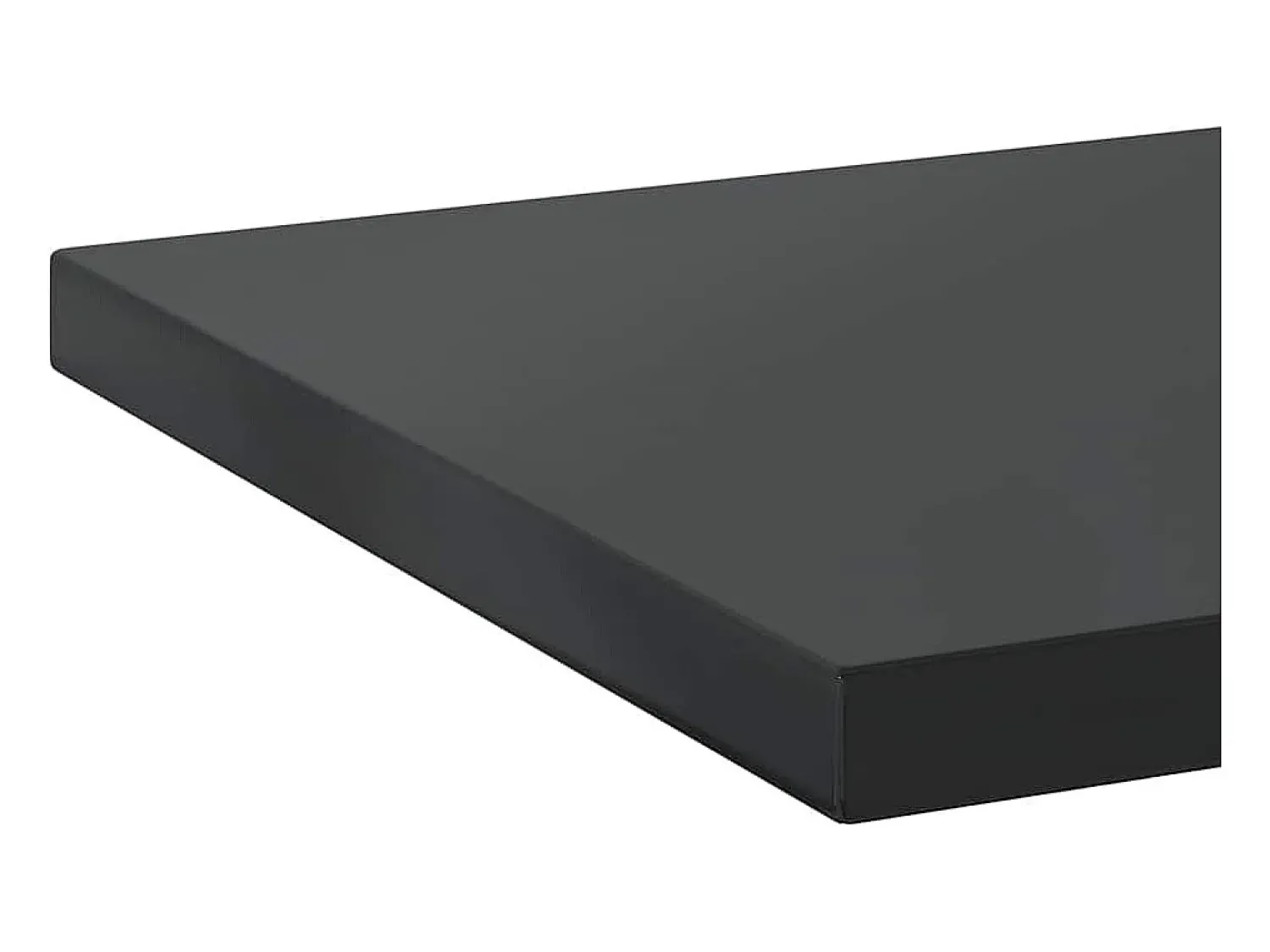 Outlet vidaxl Prateleiras de parede 2 pcs 100x40x3 cm aço inoxidável prateado Preto