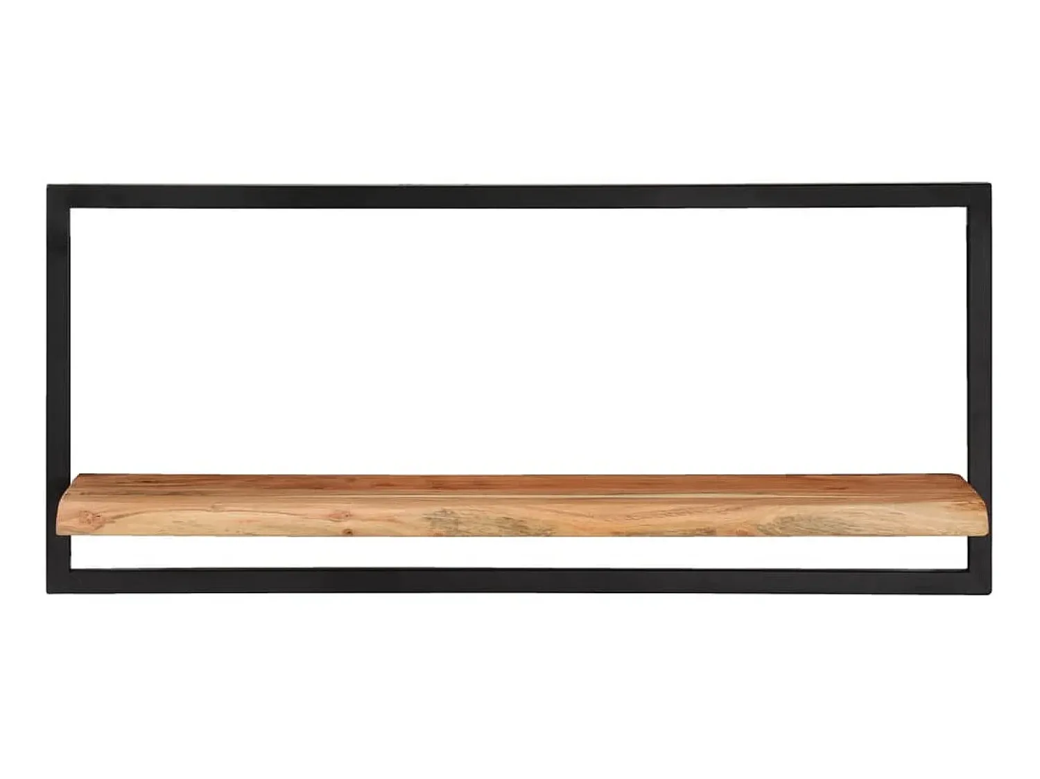 Hot Prateleiras de parede 2 pcs 80x25x35 cm acácia maciça e aço PT432760 Castanho