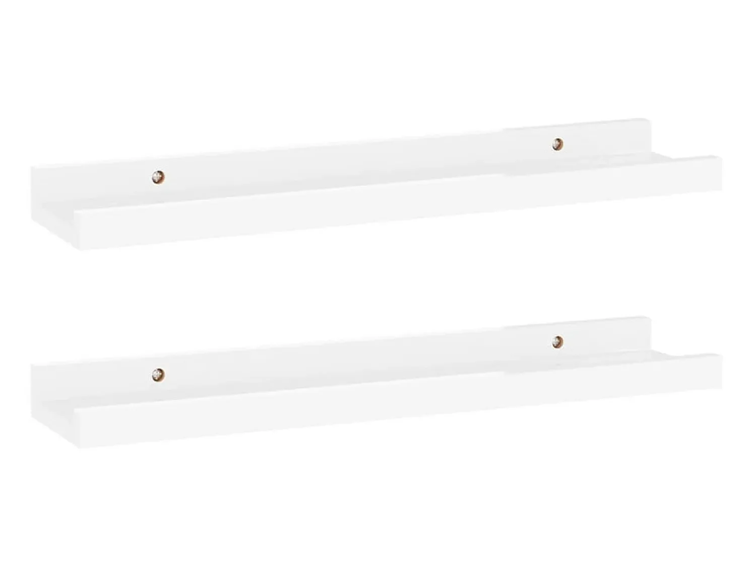 Prateleira| Prateleiras de parede 2 pcs 40x9x3 cm brilhante PT636683 Branco