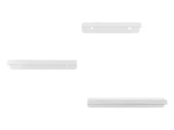Prateleira|vidaxl Prateleiras de parede 3 pcs aço inoxidável Prateado