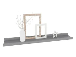 Prateleiras de parede 4 pcs 60x9x3 cm PT356236 Cinzento