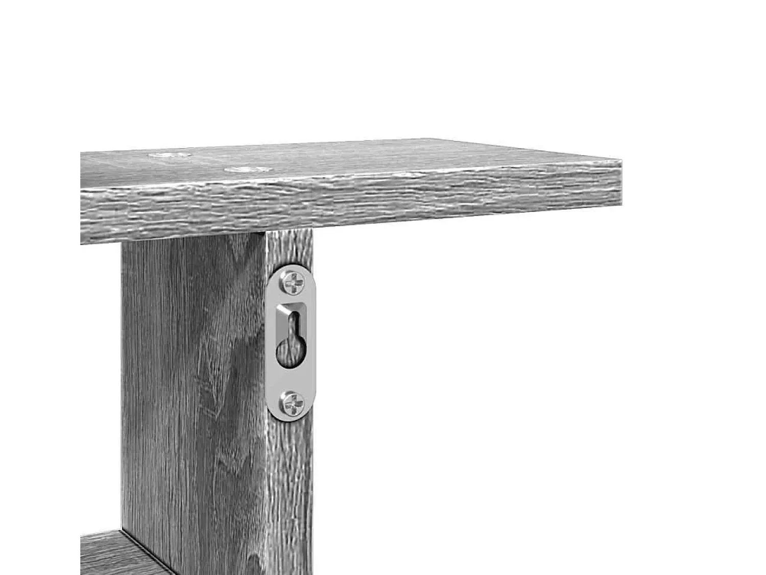 Prateleira|vidaxl Prateleiras de parede 2 pcs derivados madeira sonoma Cinzento