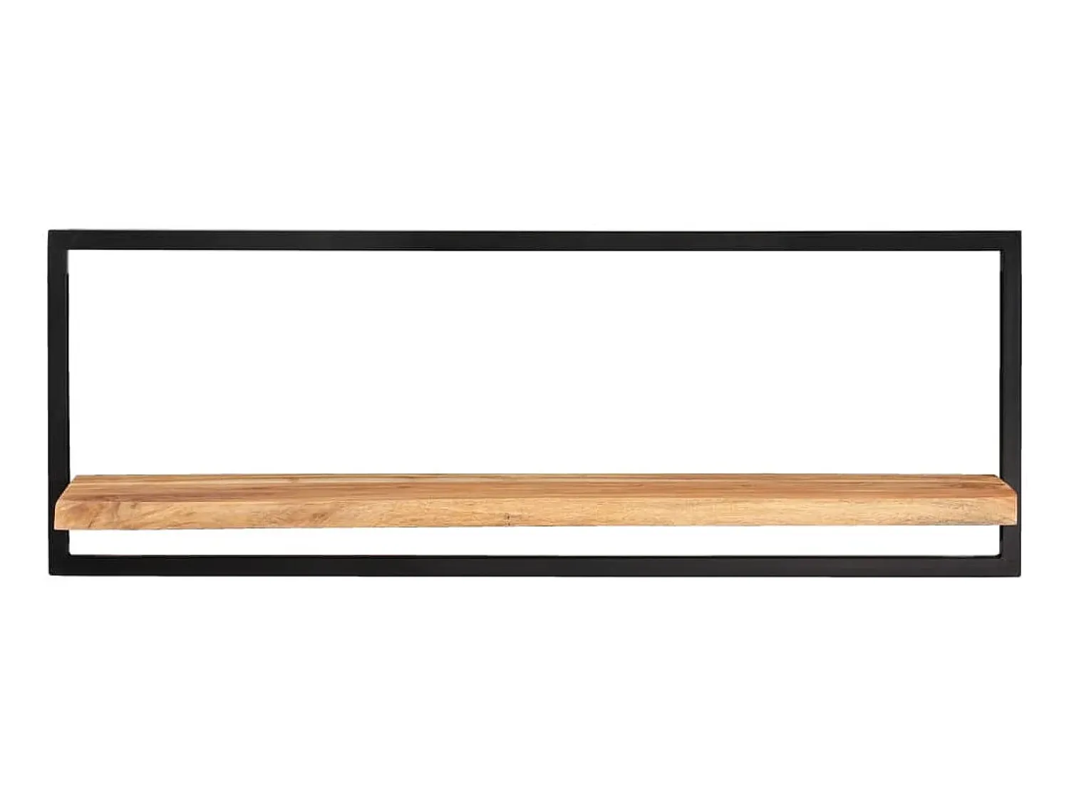 Outlet Prateleiras de parede 2 pcs 100x24x35 cm acácia maciça e aço PT653427 Castanho