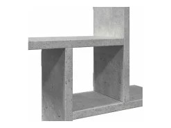 Prateleira*vidaxl Prateleiras de parede 2 pcs derivados de madeira cinza cimento Cinzento