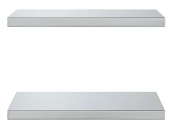 Prateleiras de parede 2 pcs 50x30x3 cm aço inoxidável PT739501^ Prateleira
