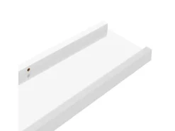Prateleira|vidaxl Prateleiras de parede 4 pcs 115x9x3 cm brilhante Branco