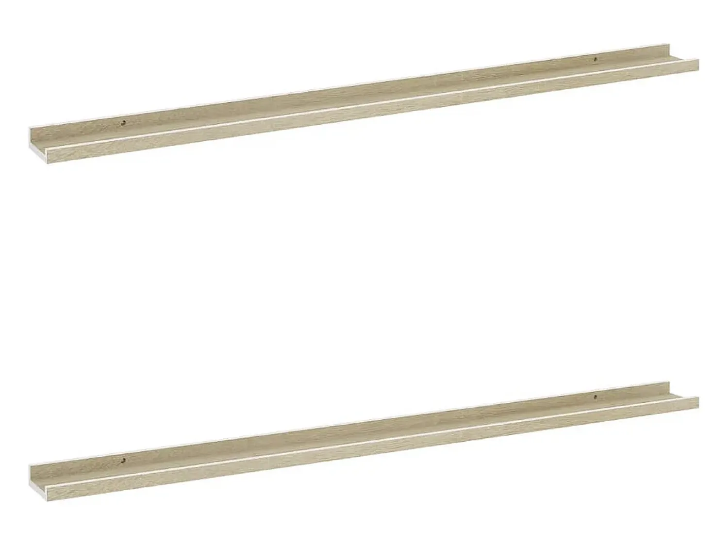 vidaxl Prateleiras de parede 2 pcs 115x9x3 cm e carvalho sonoma^ Prateleira