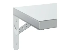 Prateleira*vidaxl Prateleiras de parede 2 pcs 75x23,5 cm aço inoxidável Prateado