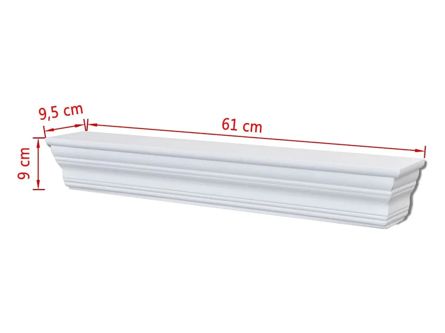 Best vidaxl Prateleiras de parede Aaliyah 2 pcs Branco
