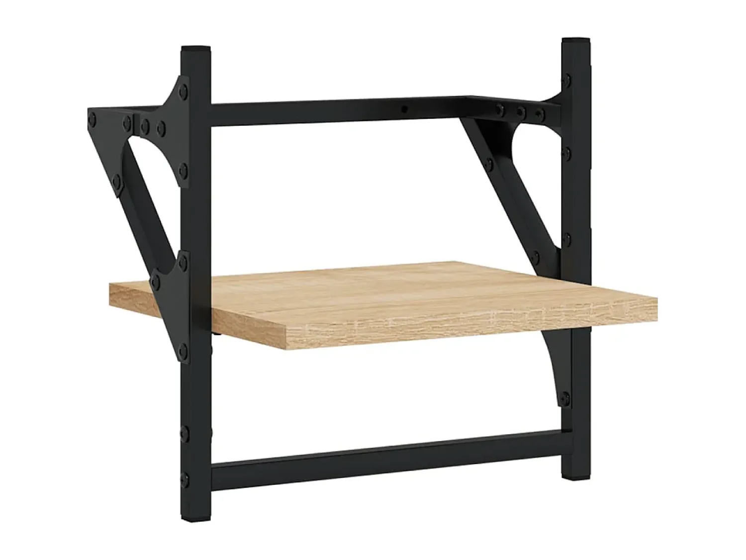 Online Prateleiras de parede c/ barras 2pcs 30x25x30cm carvalho sonoma PT555633 Castanho