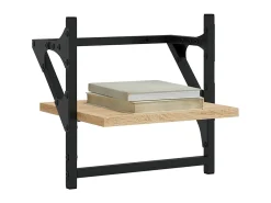 Online Prateleiras de parede c/ barras 2pcs 30x25x30cm carvalho sonoma PT555633 Castanho