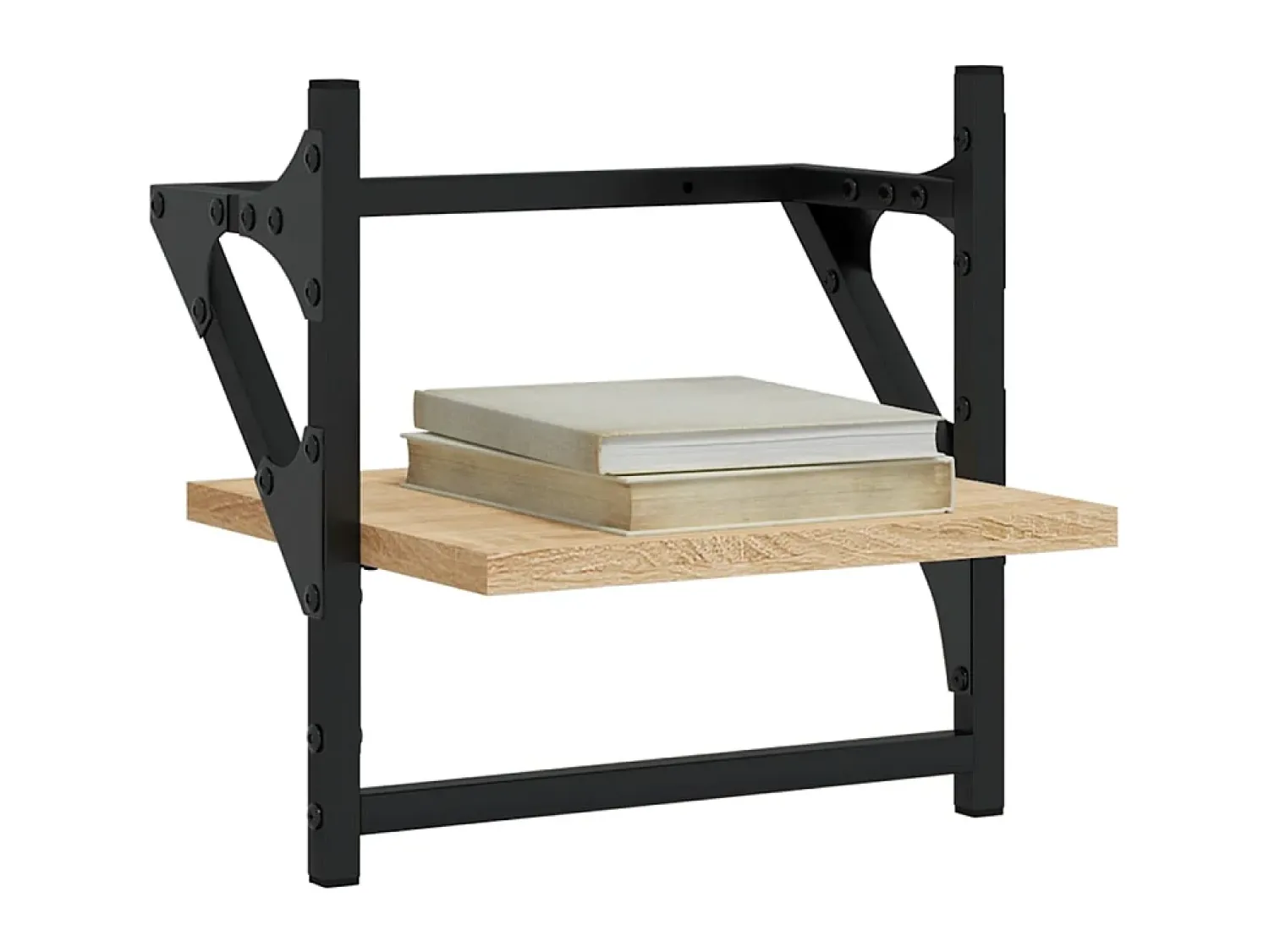 Online Prateleiras de parede c/ barras 2pcs 30x25x30cm carvalho sonoma PT555633 Castanho