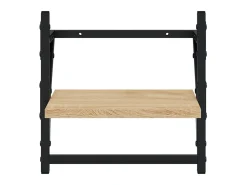 Online Prateleiras de parede c/ barras 2pcs 30x25x30cm carvalho sonoma PT555633 Castanho