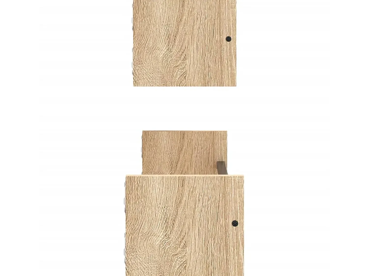 Prateleira| Prateleiras de parede c/ barras 2pcs 60x16x14cm carvalho sonoma PT245436 Castanho
