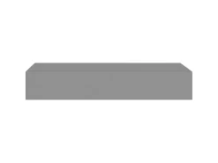 Prateleira| Prateleiras de parede c/ gavetas 2pcs MDF 60x23,5x10cm PT925172 Cinzento